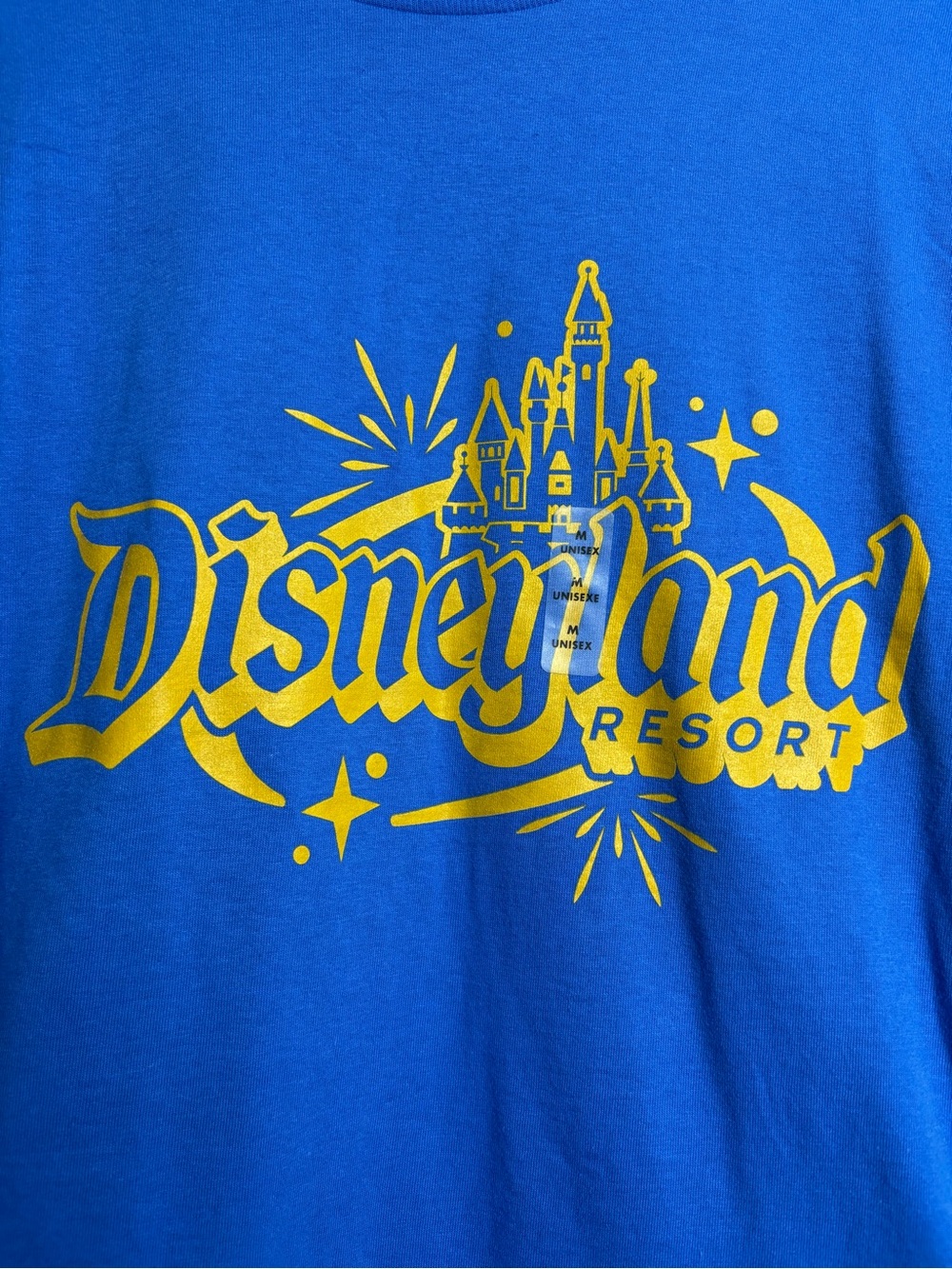 Disney Blue Tee with Gold Disneyland Resort Logo